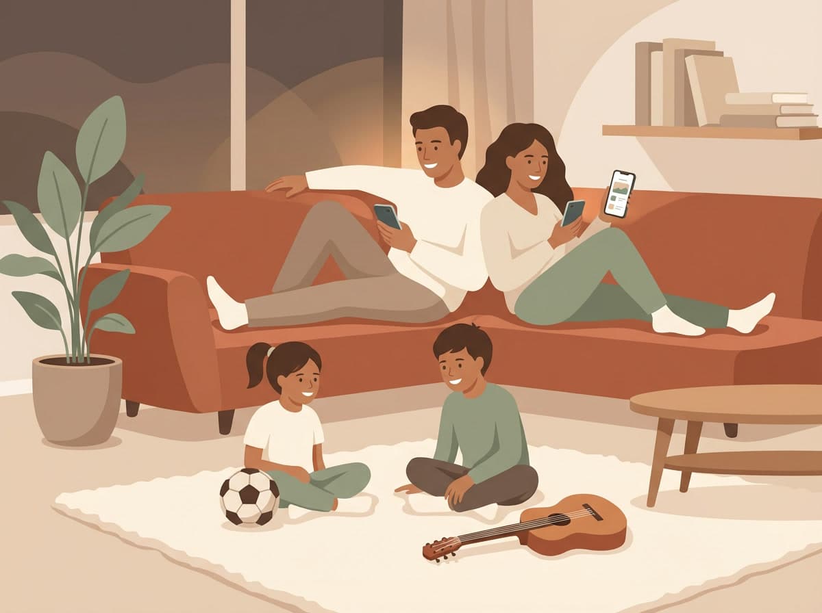 Happy family using ClubJoin - the solution